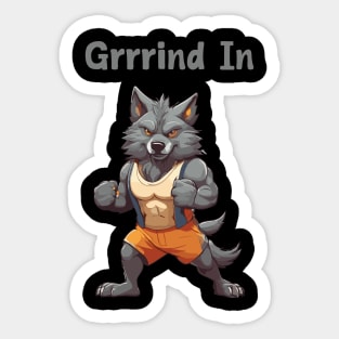 gym Grinding Sticker